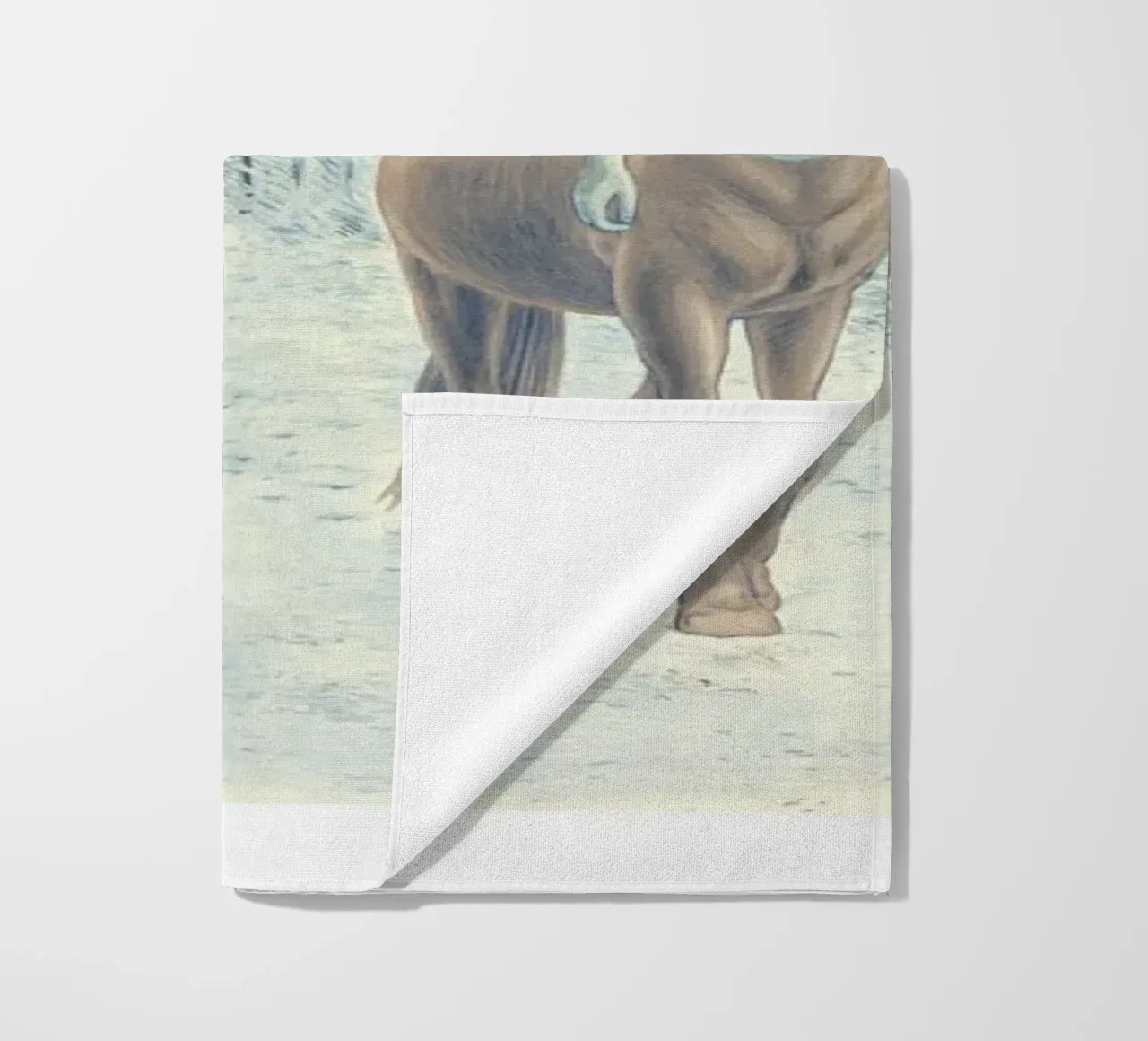 Renard et Centaure serviette de plage de Humphrey VIDAL