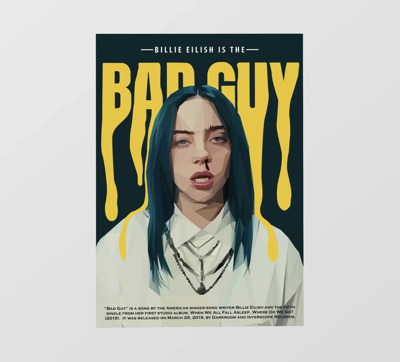 Bad Guy pellicola backlit da Low poly art