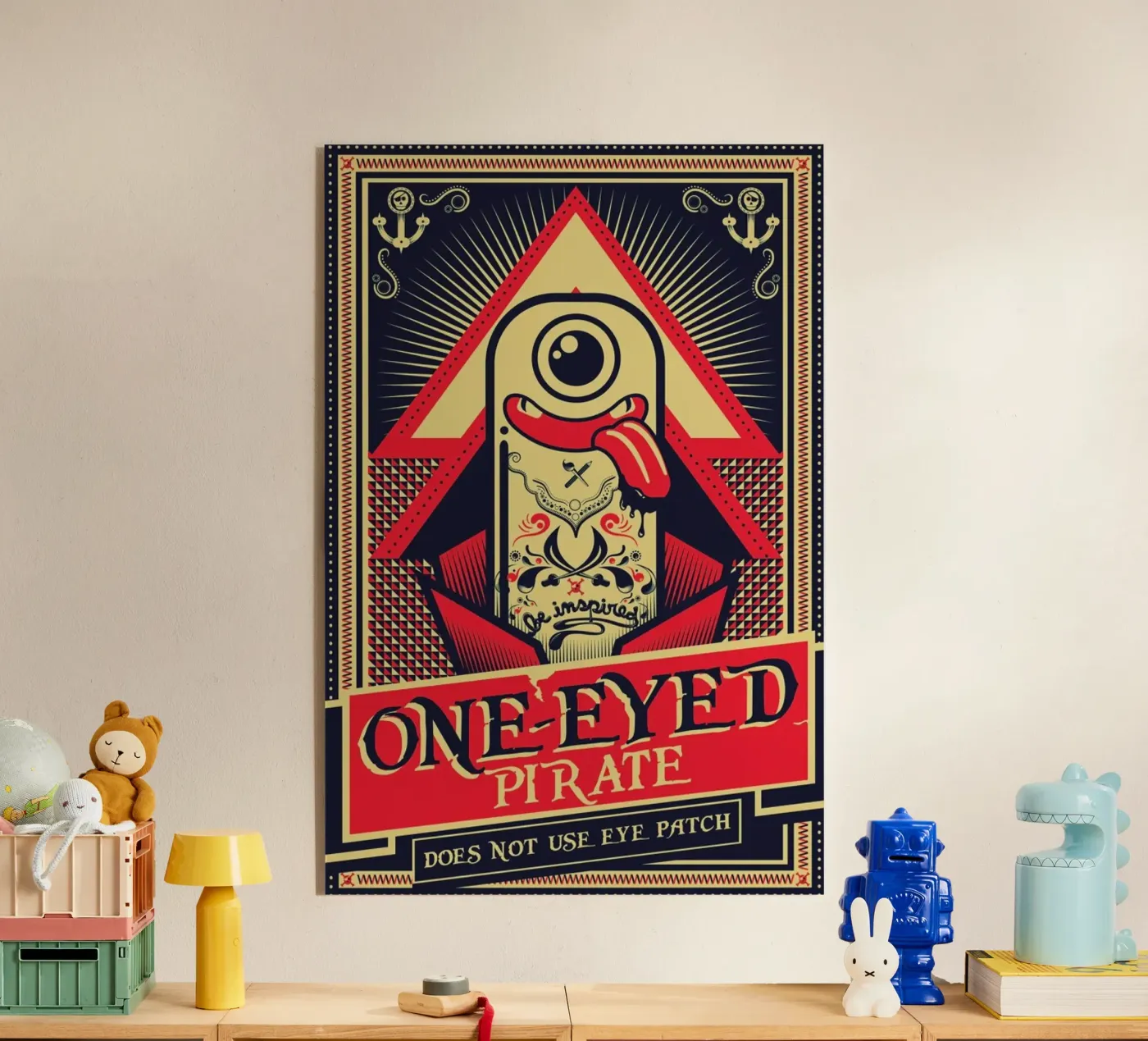 One-eyed pirate plexiglass da Victor Beuren
