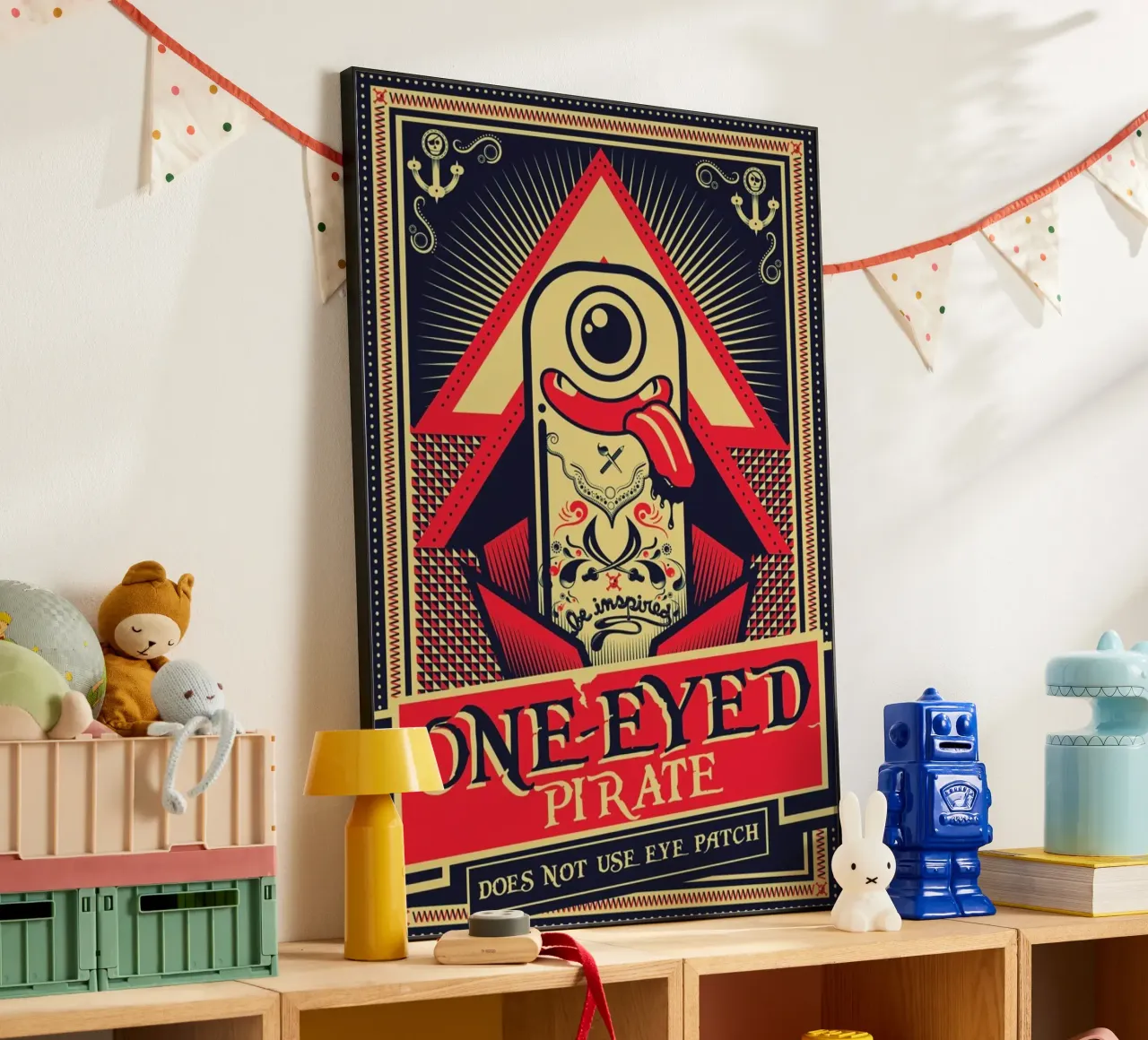 One-eyed pirate forex plate by Victor Beuren