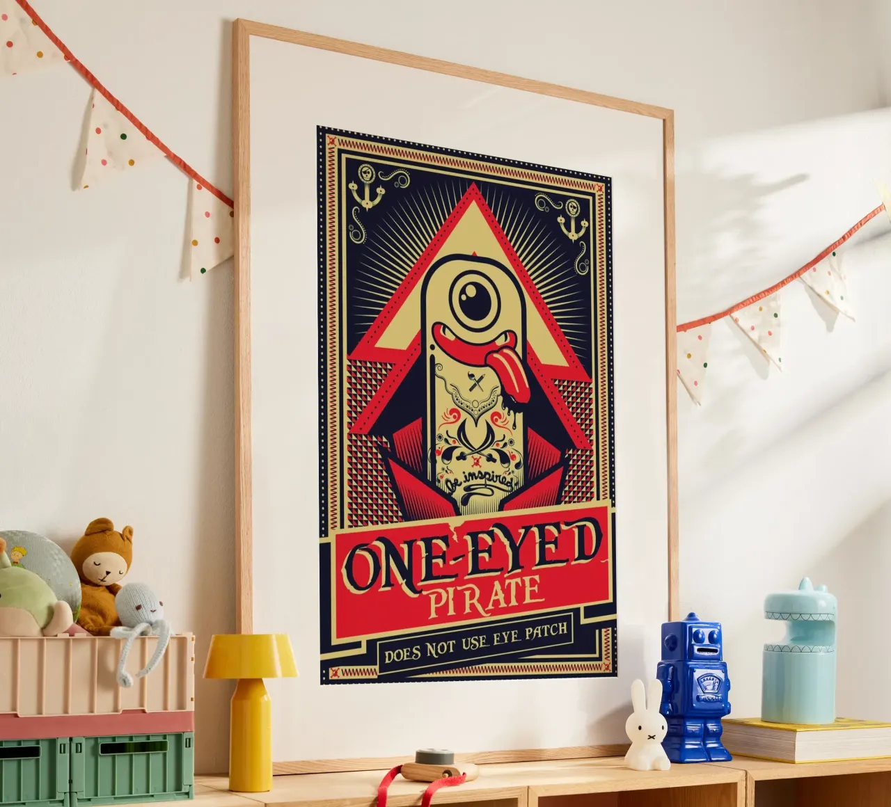 One-eyed pirate hahnemühle by Victor Beuren