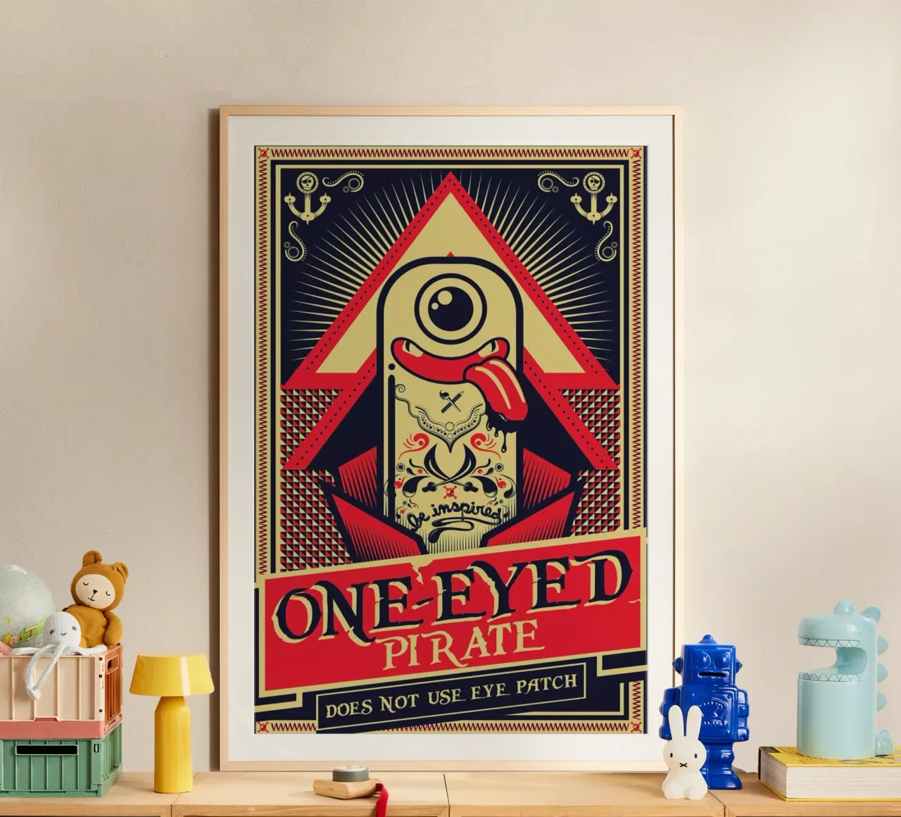 One-eyed pirate hahnemühle by Victor Beuren