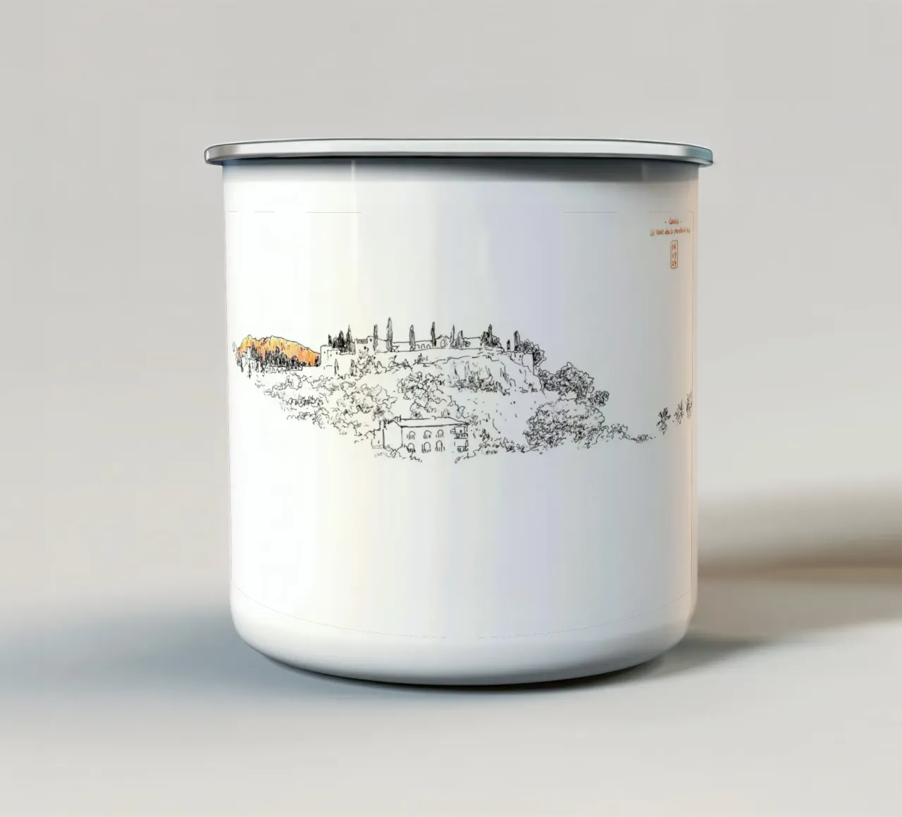 Cassis 2 tazza in smalto da Humphrey VIDAL