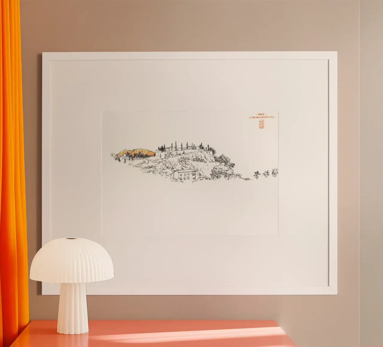 Cassis 2 poster con telaio in alluminio da Humphrey VIDAL