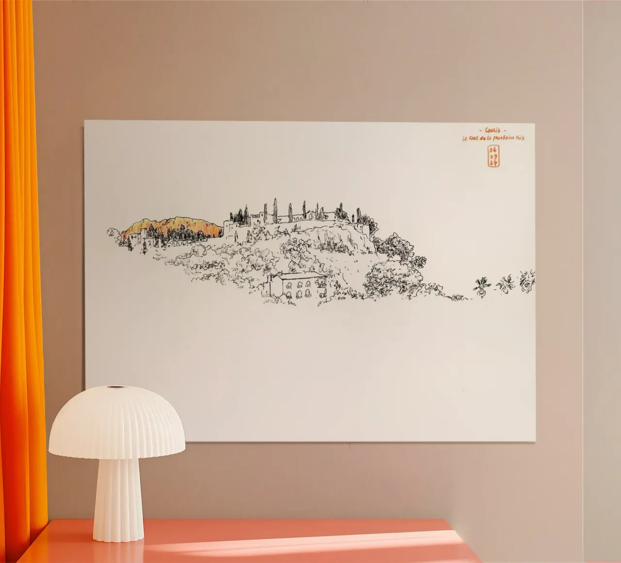 Cassis 2 poster con telaio in alluminio da Humphrey VIDAL