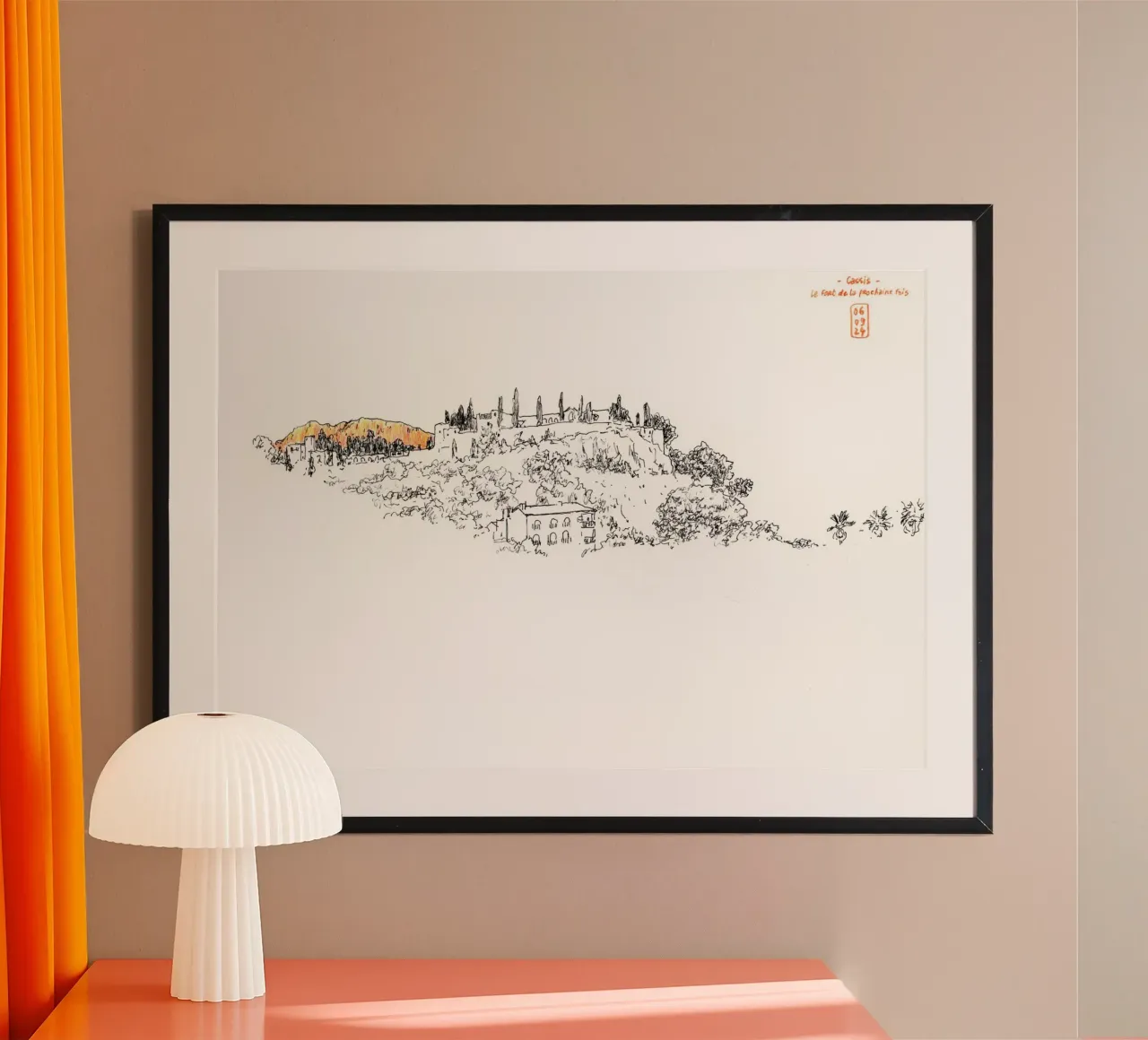 Cassis 2 poster con telaio in alluminio da Humphrey VIDAL