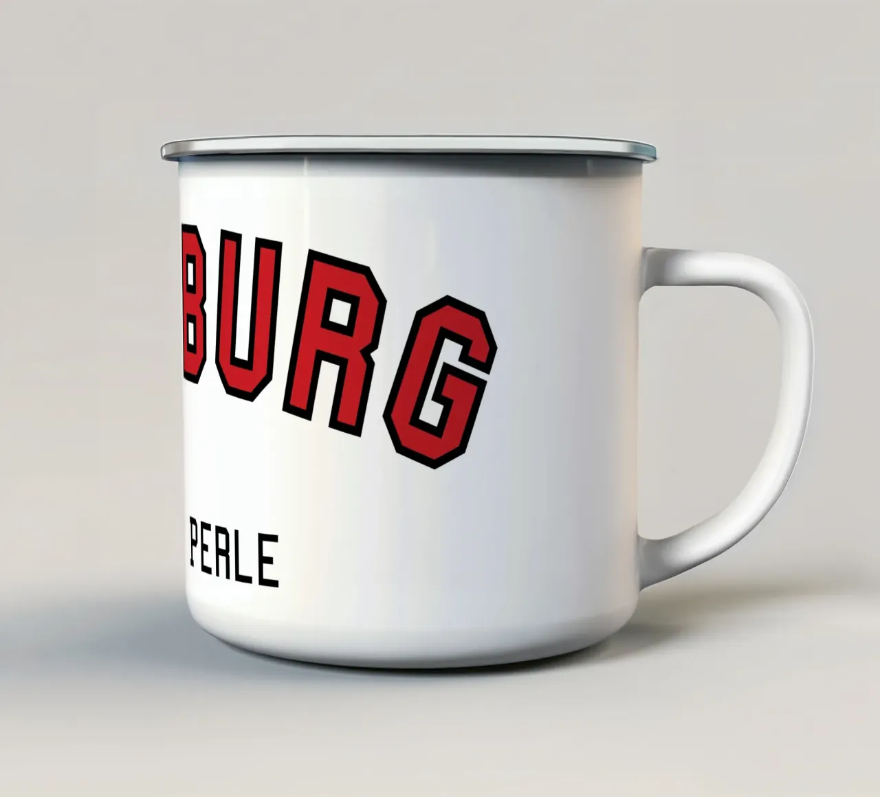 Hamburg - Meine Perle College tazza in smalto da pierosvisuals