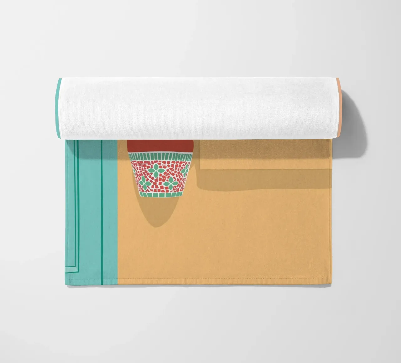 Boho Kaktus Opuntia Illustration telo mare da pierosvisuals