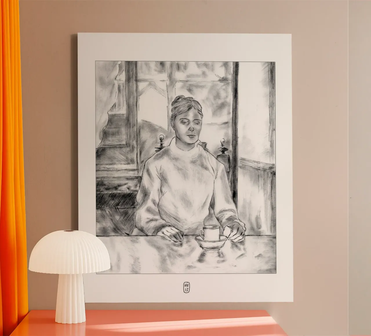 D'après Lautrec tela con Cornice a cassetta da Humphrey VIDAL