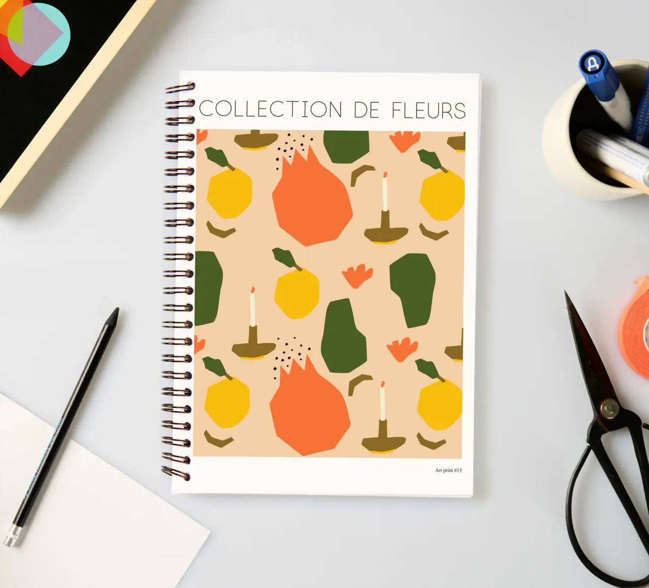 Color Flow No 57 spiral notebook by treechild