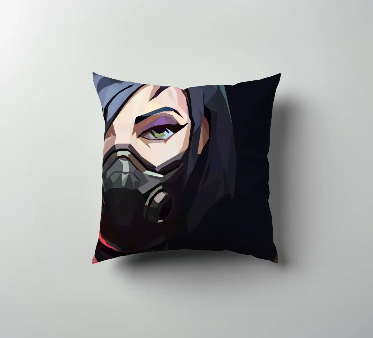 character game cuscino da Low poly art