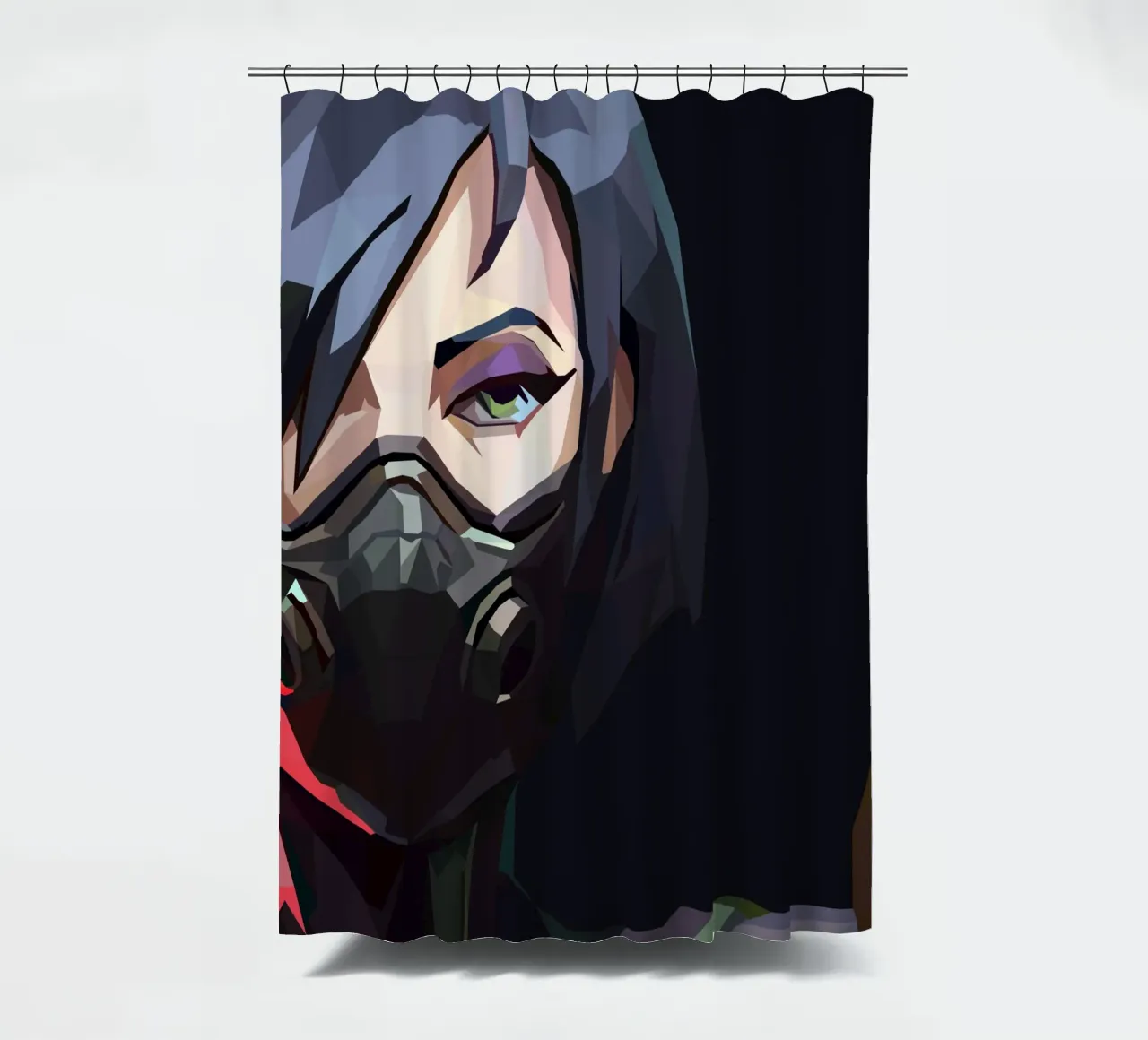 character game tenda da doccia da Low poly art
