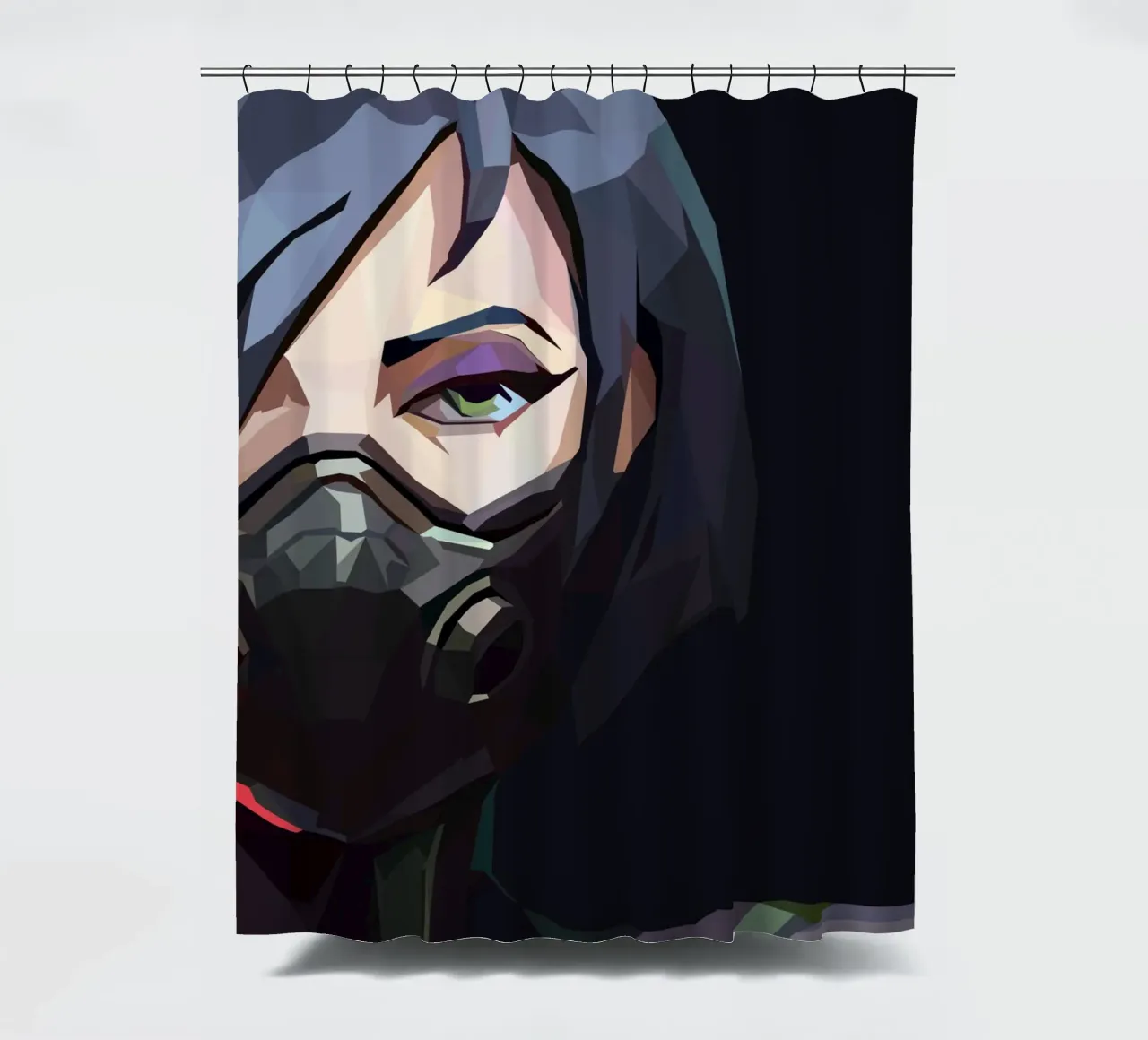 character game tenda da doccia da Low poly art