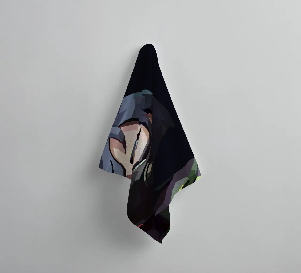 character game asciugamano da bagno da Low poly art