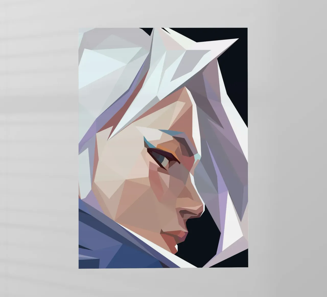 character game pellicola backlit da Low poly art