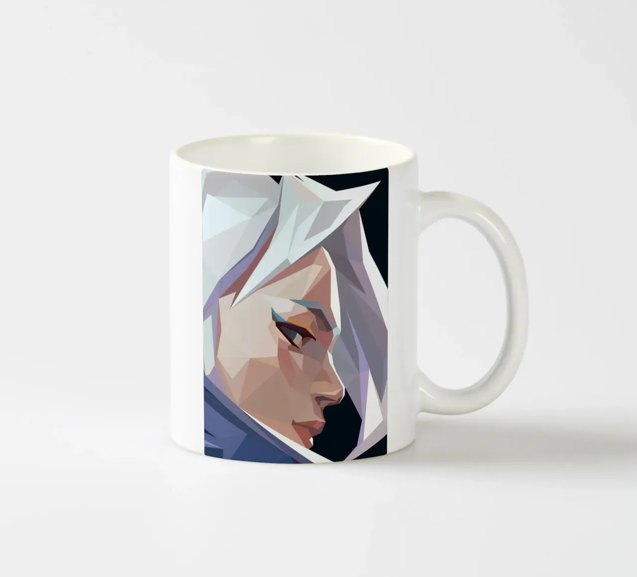 character game tazza in ceramica da Low poly art