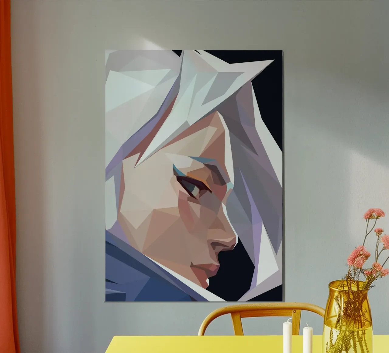 character game carta hahnemühle da Low poly art
