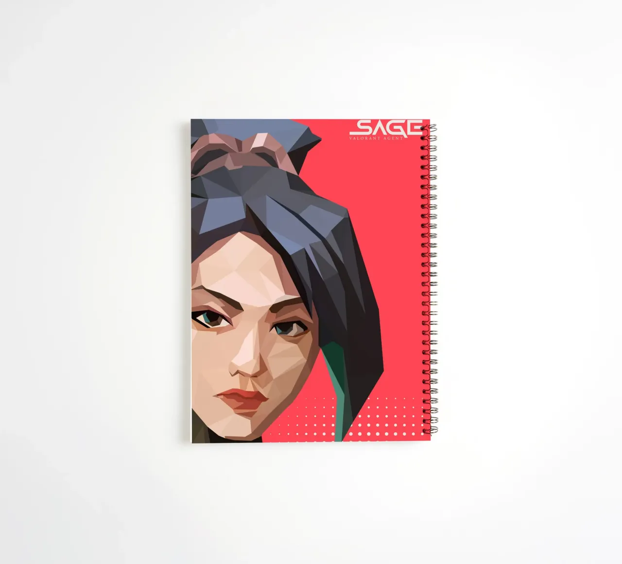 Sage character game diario ad anelli da Low poly art
