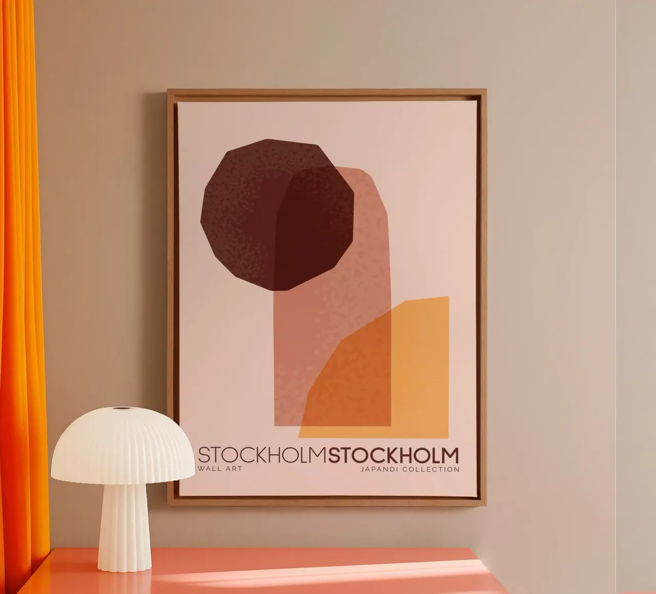 Color Flow No 56 tela con Cornice a cassetta da treechild