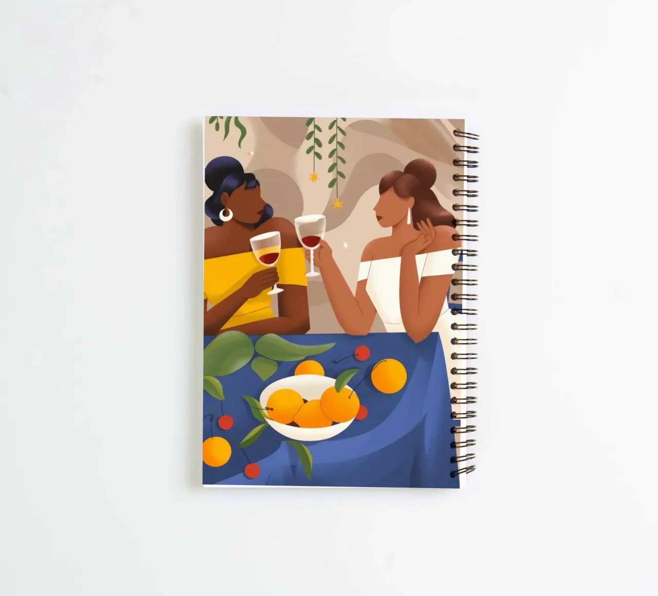 Joyful Reunion spiral notebook by Artie Shifa