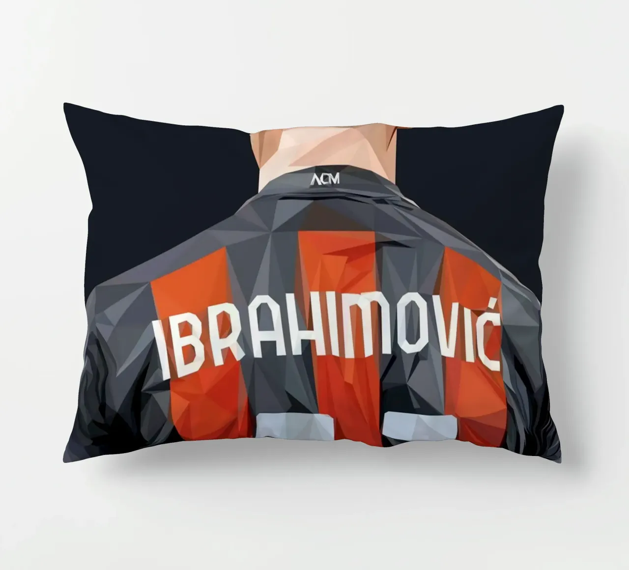 Ibrahimovic football player cuscino da Low poly art