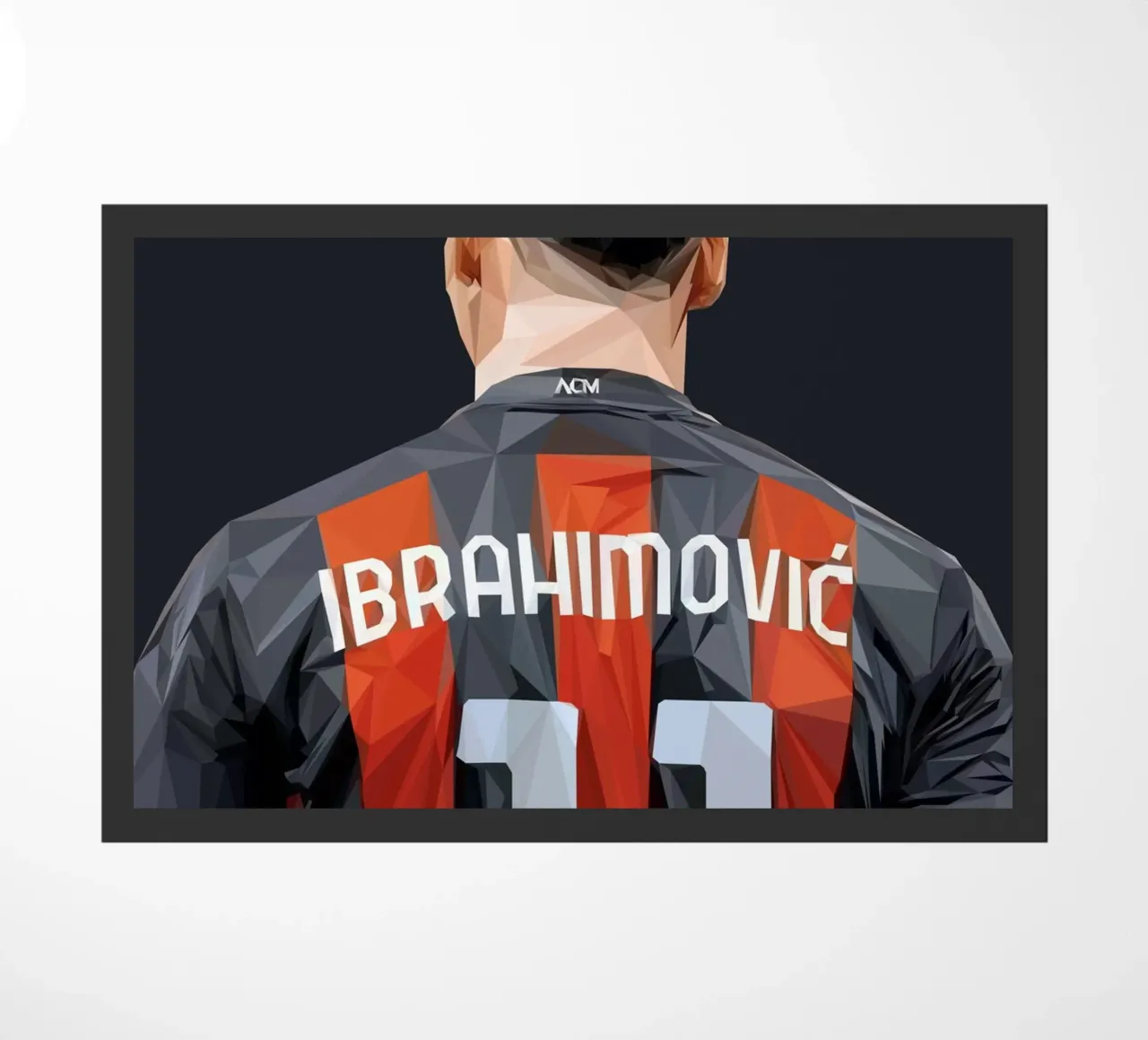 Ibrahimovic football player zerbino da Low poly art