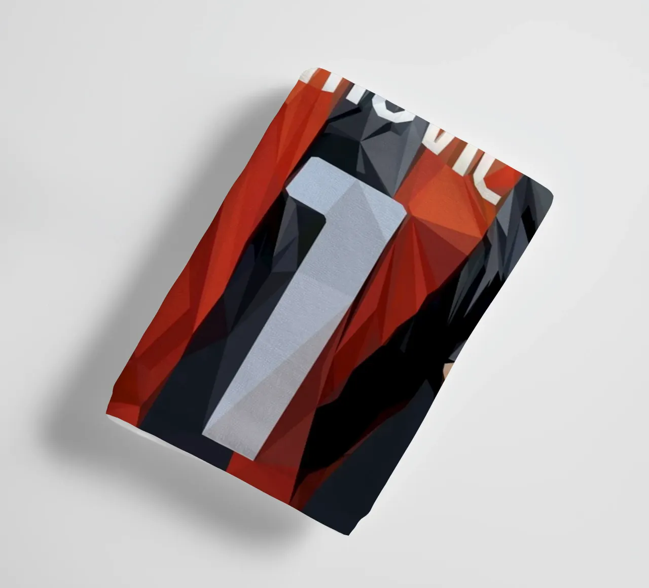 Ibrahimovic football player asciugamano da bagno da Low poly art