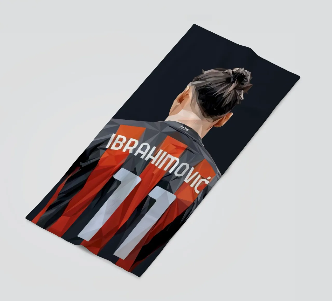 Ibrahimovic football player telo mare da Low poly art