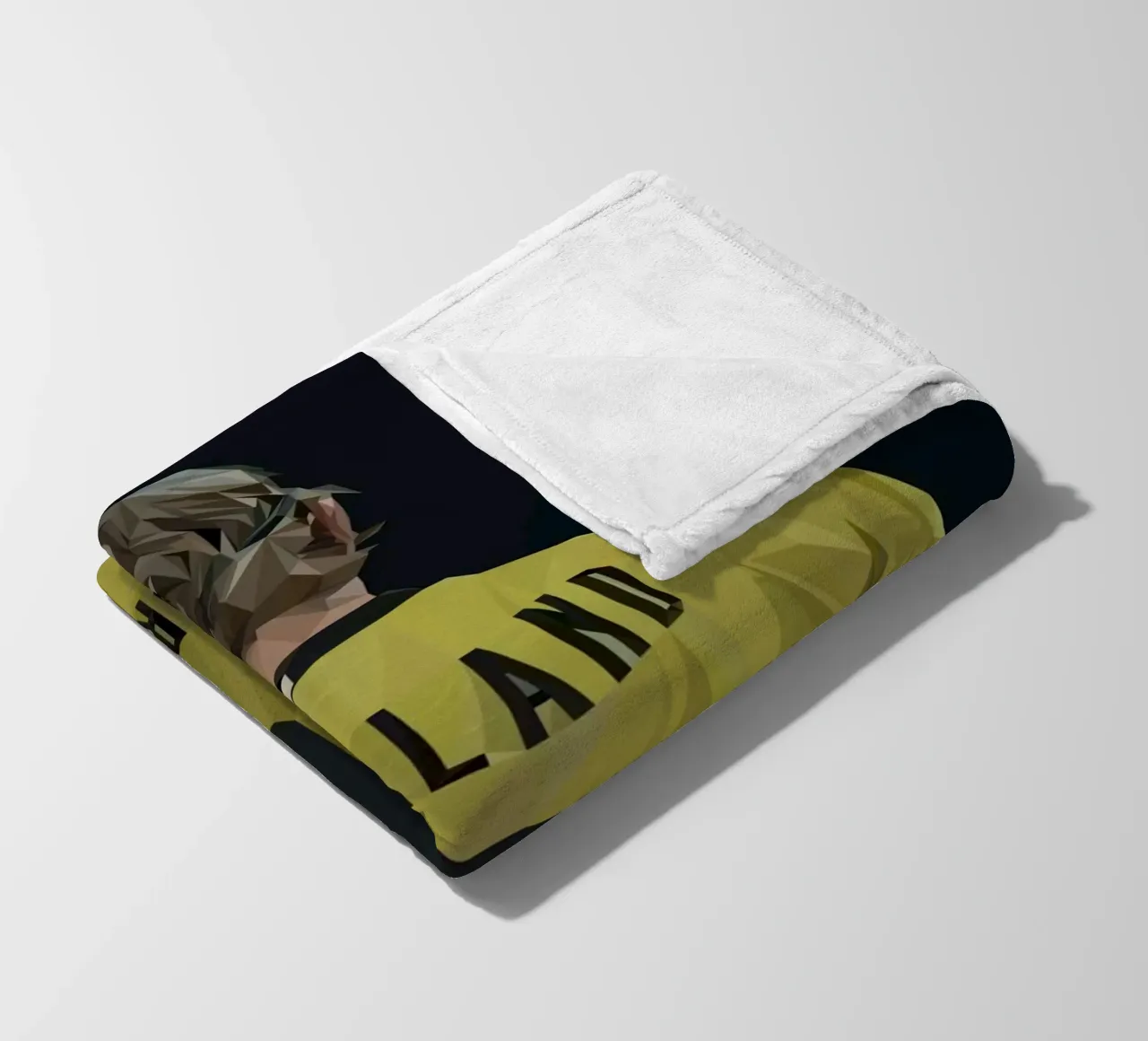Haaland Football Player coperta in pile da Low poly art