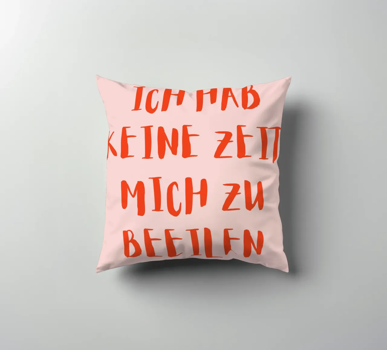 Ich habe keine Zeit mich zu beeilen cuscino da designsbysophia