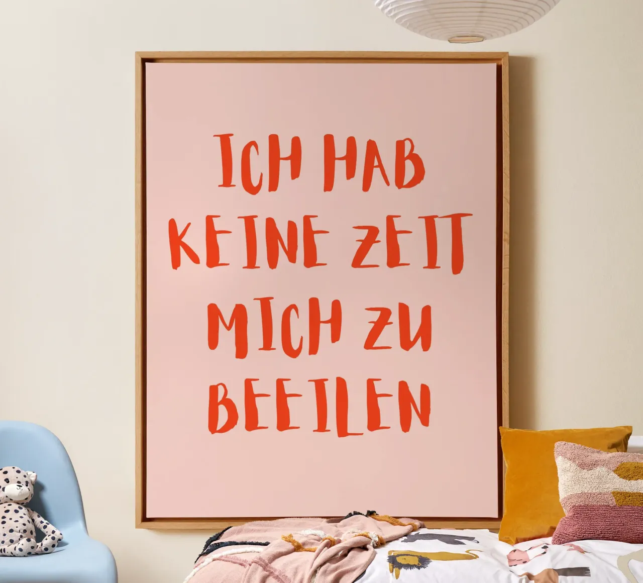 Ich habe keine Zeit mich zu beeilen canvas by designsbysophia