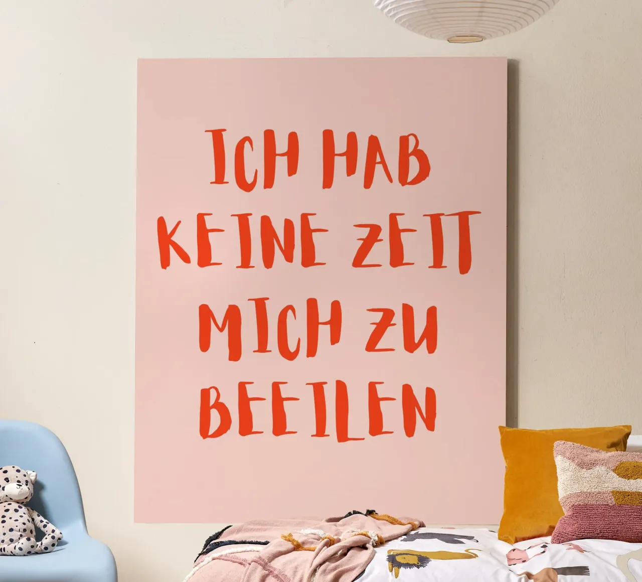 Ich habe keine Zeit mich zu beeilen canvas by designsbysophia