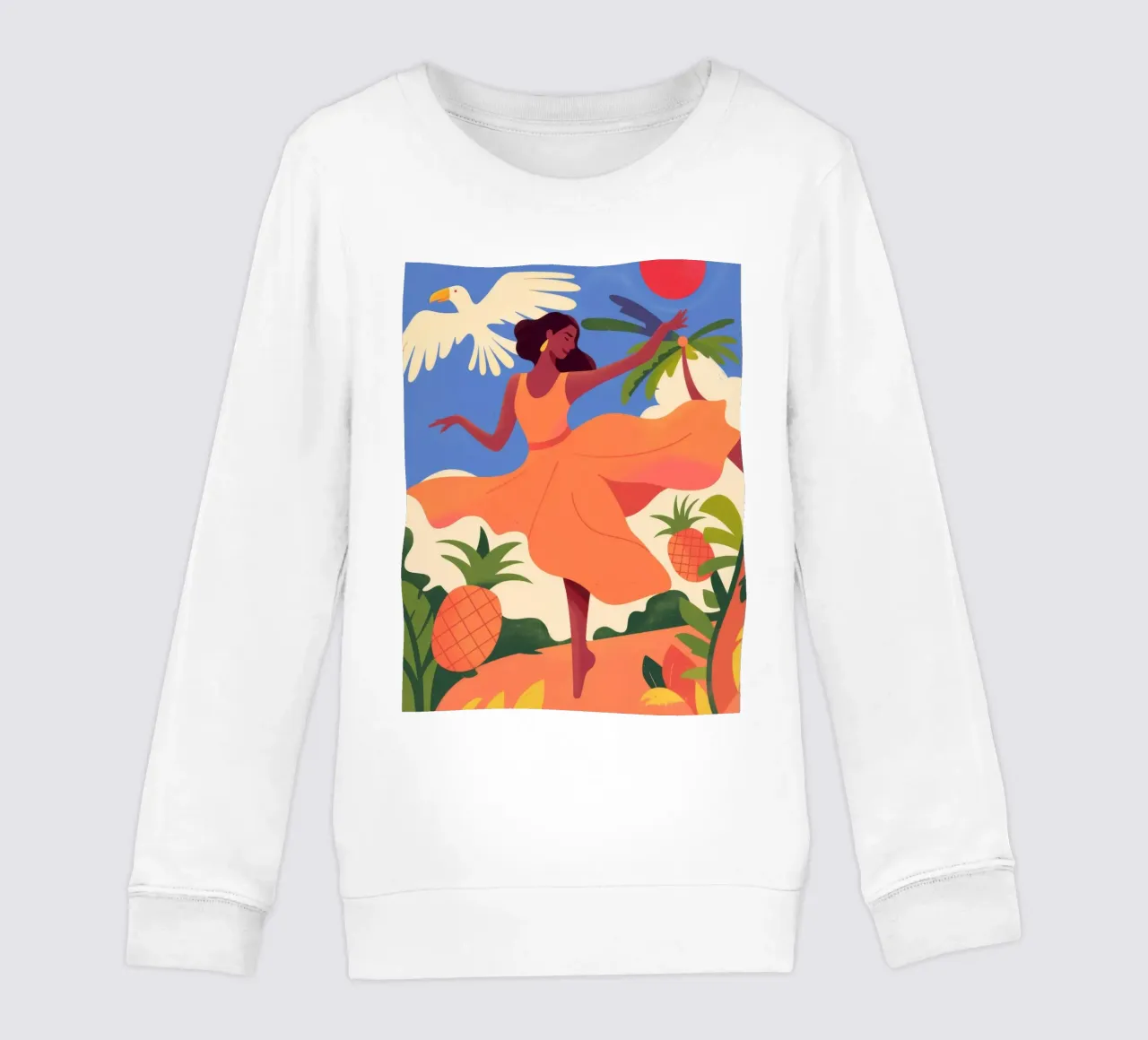 Sunset Dance kids sweatshirt by Artie Shifa