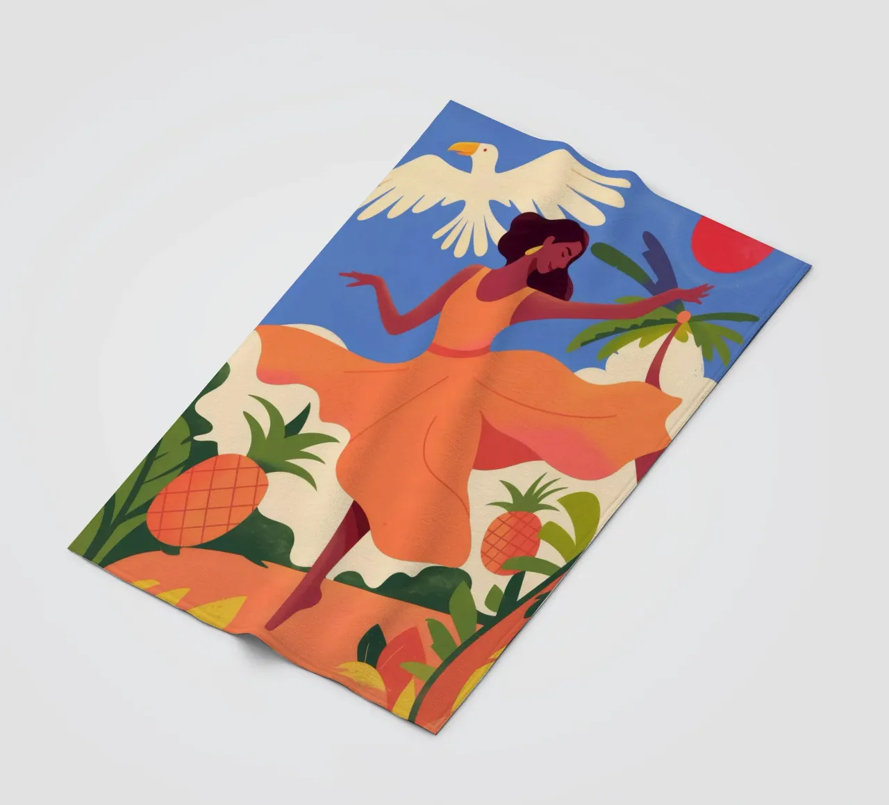 Sunset Dance fleece blanket by Artie Shifa