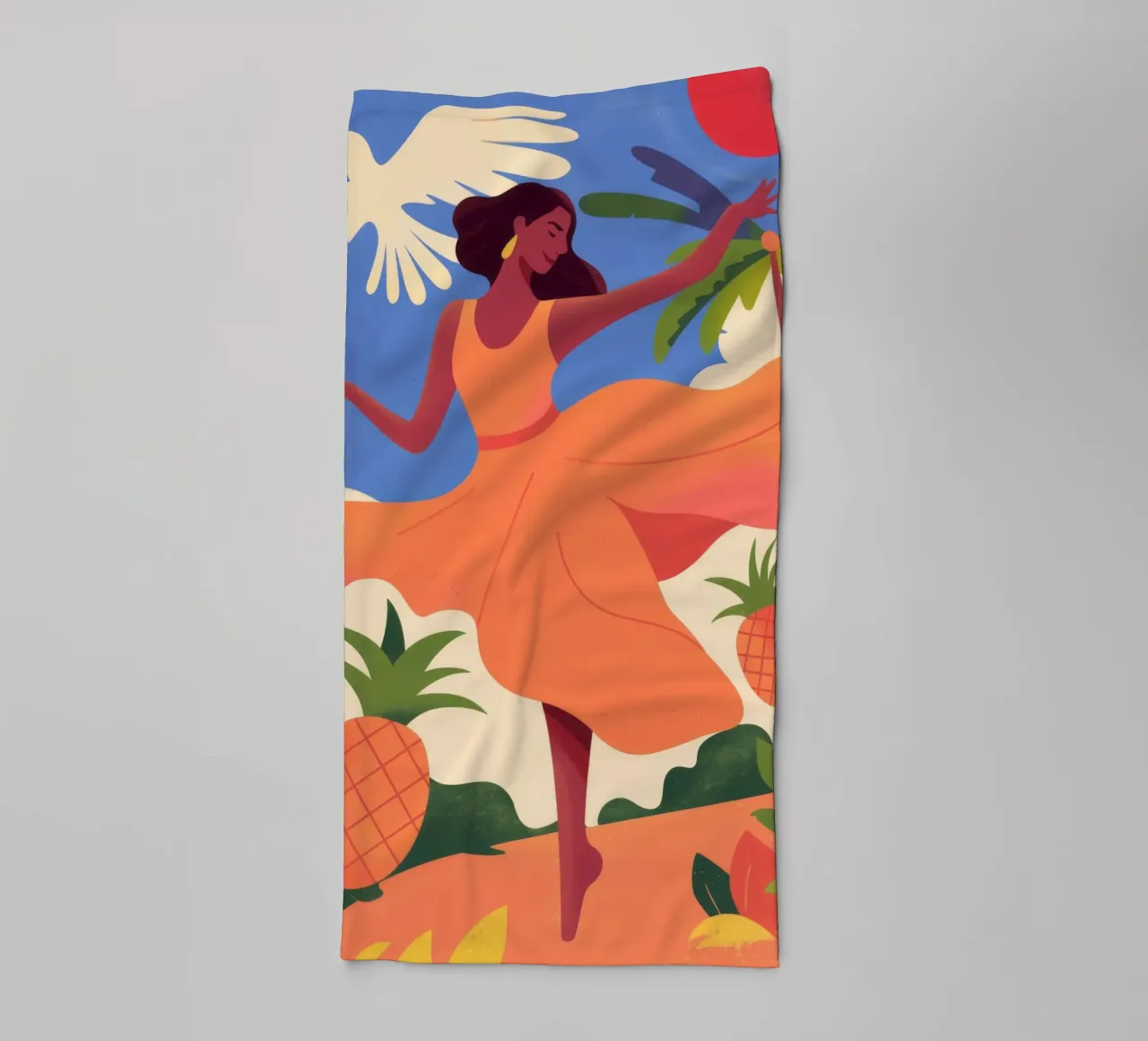 Sunset Dance towel by Artie Shifa