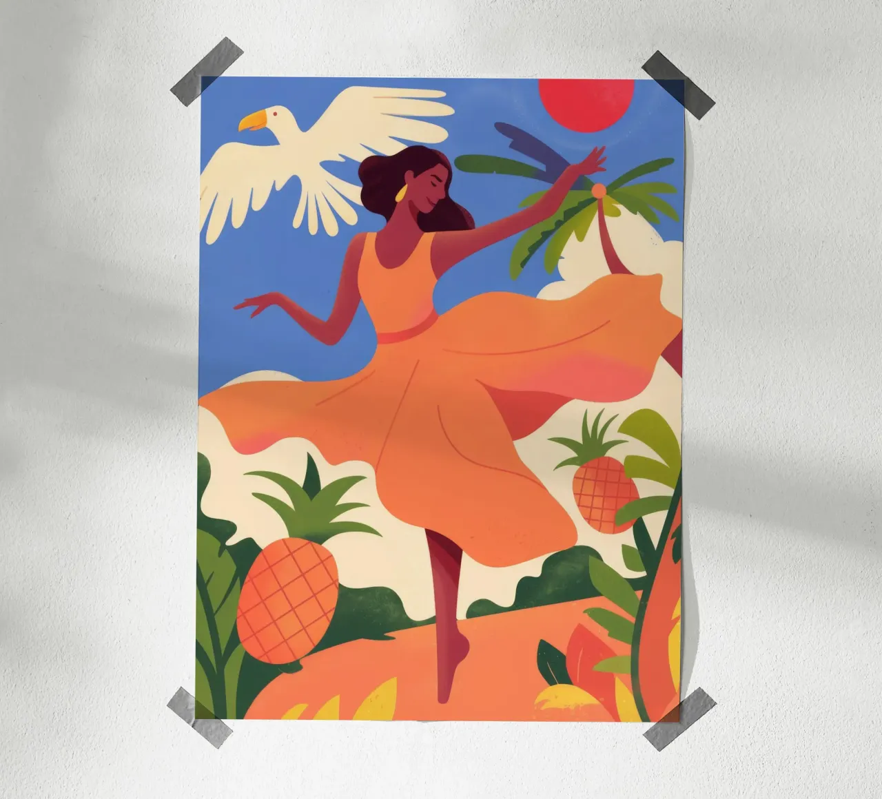 Sunset Dance poster by Artie Shifa