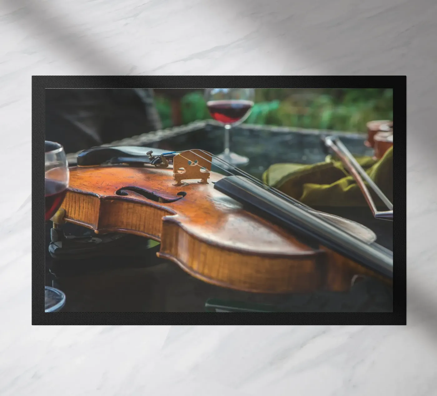 Violino e vino zerbino da Dave Hare Photography