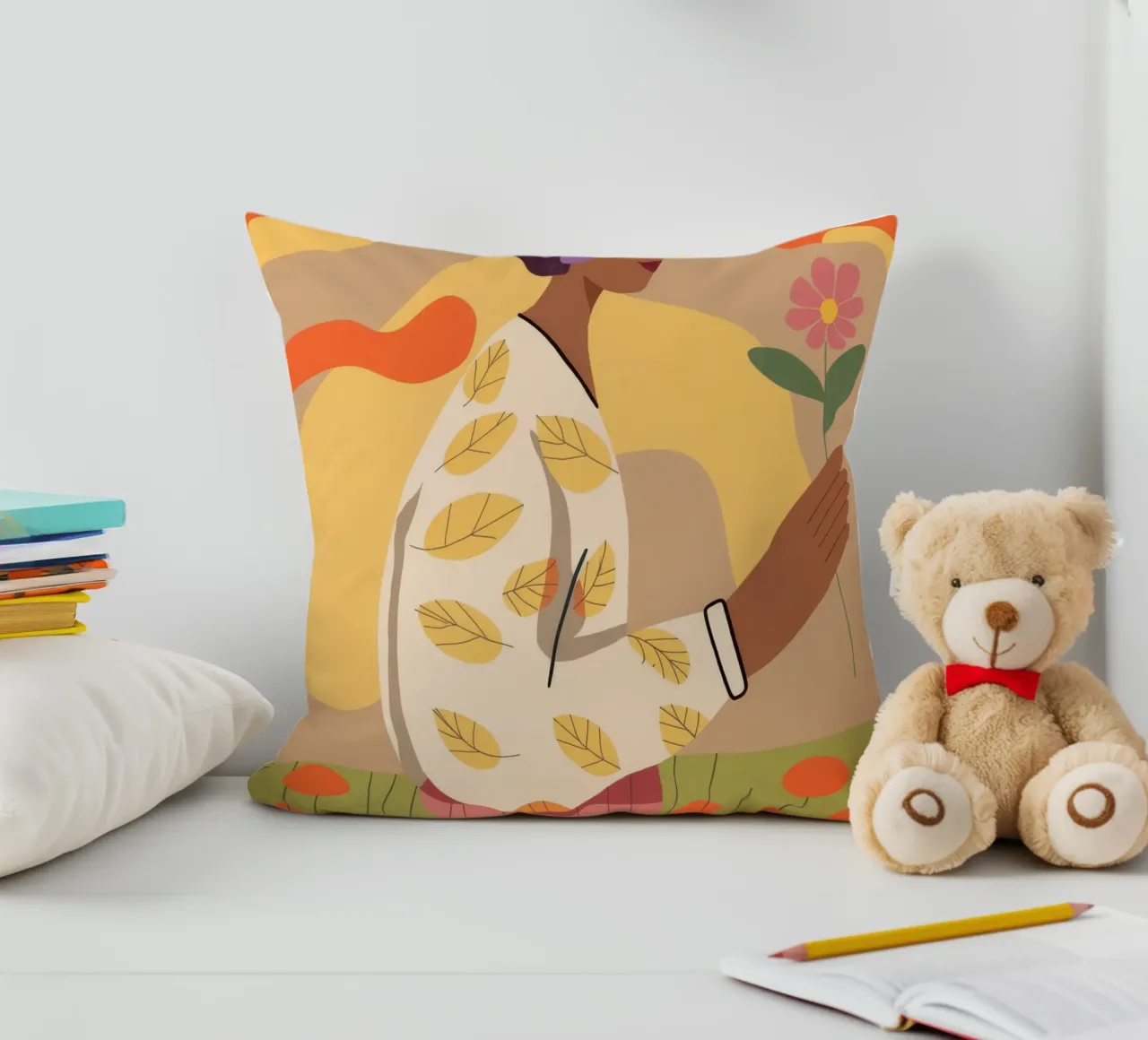 Floral Reverie decorative cushion by Artie Shifa