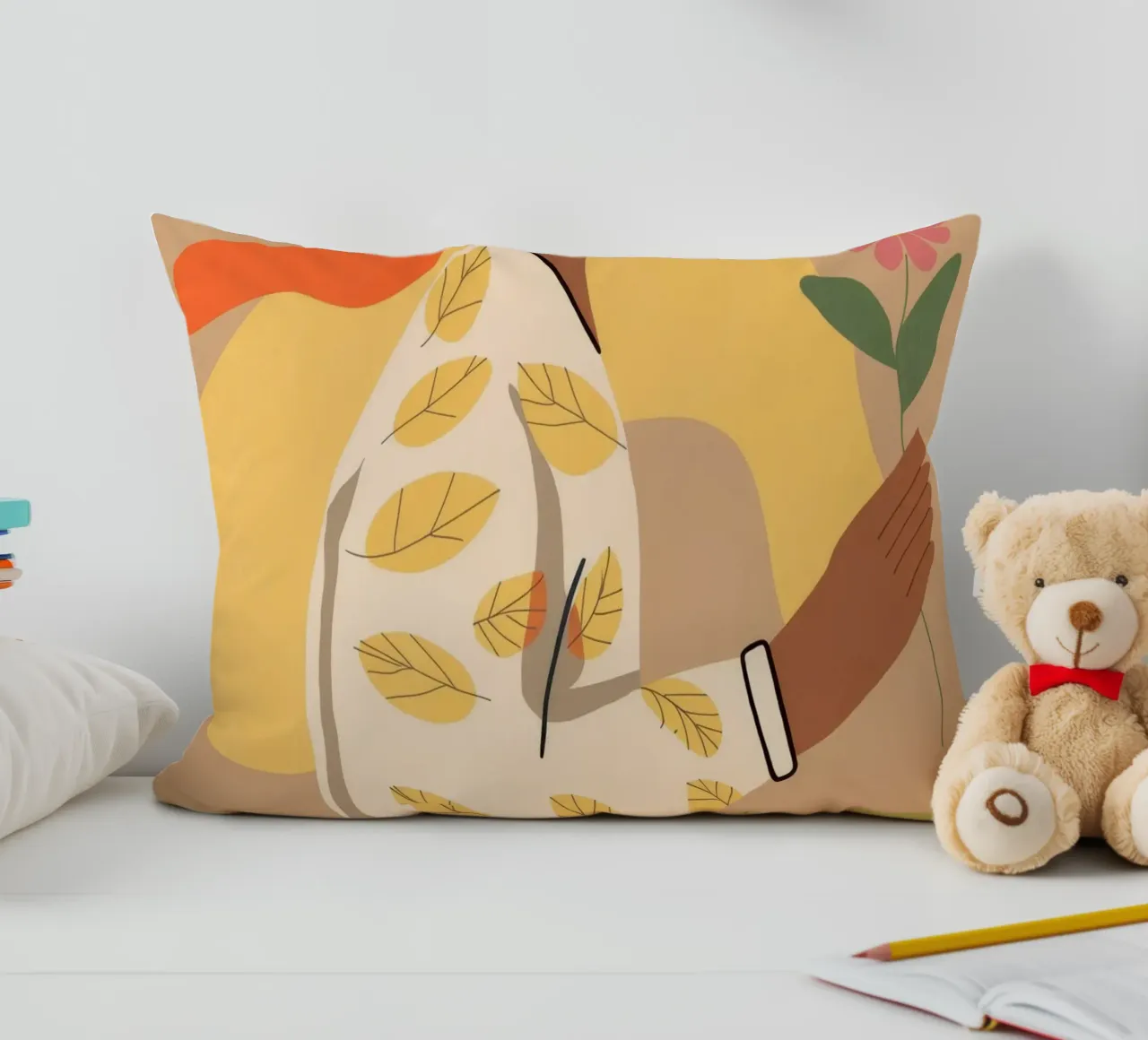 Floral Reverie decorative cushion by Artie Shifa