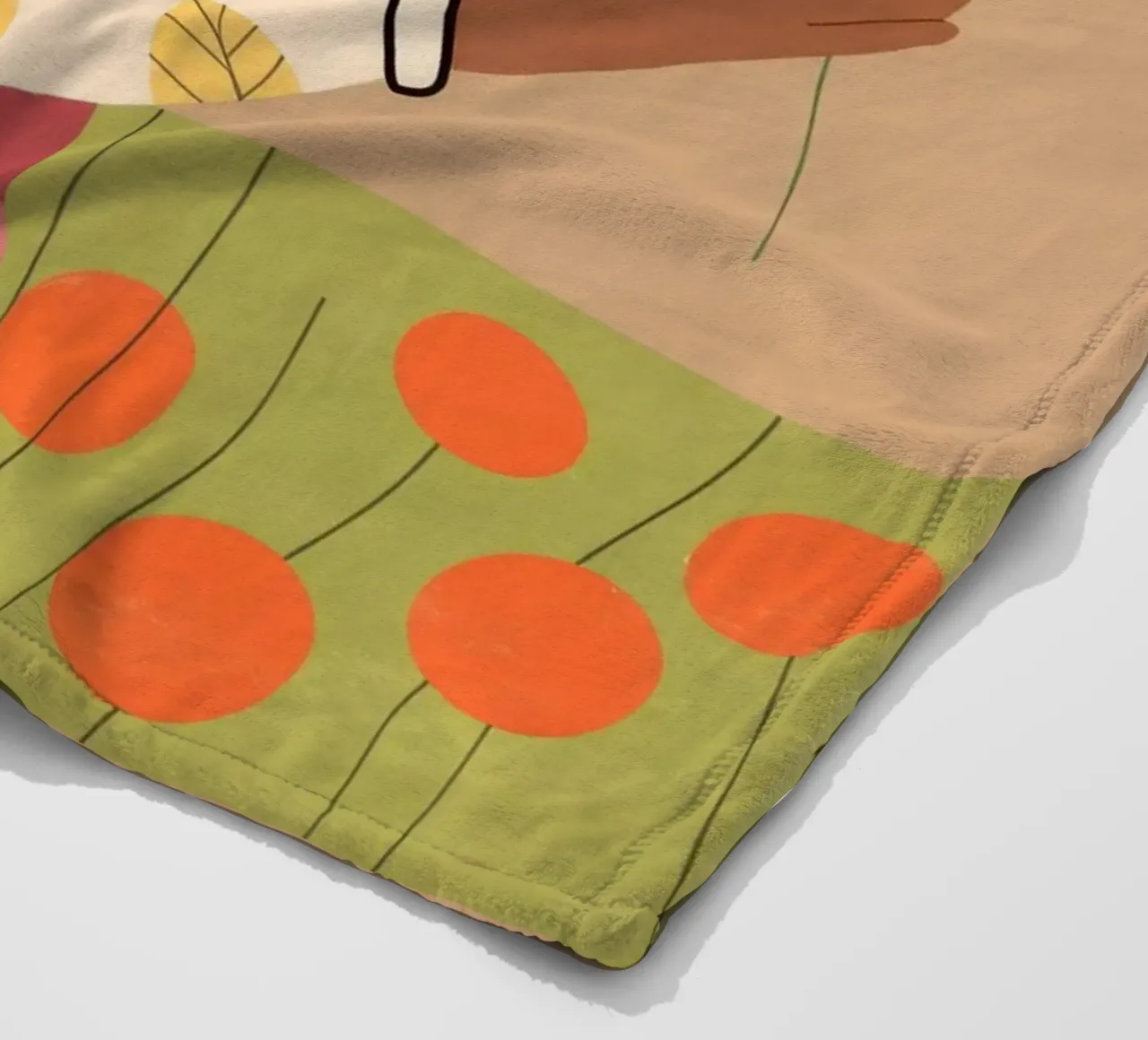 Floral Reverie fleece blanket by Artie Shifa