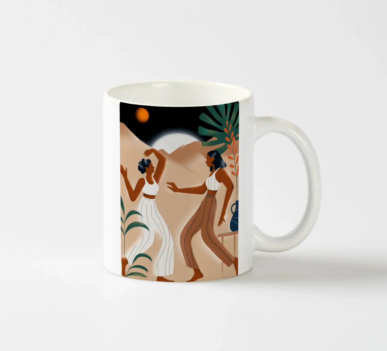 Desert Dance ceramic mug by Artie Shifa