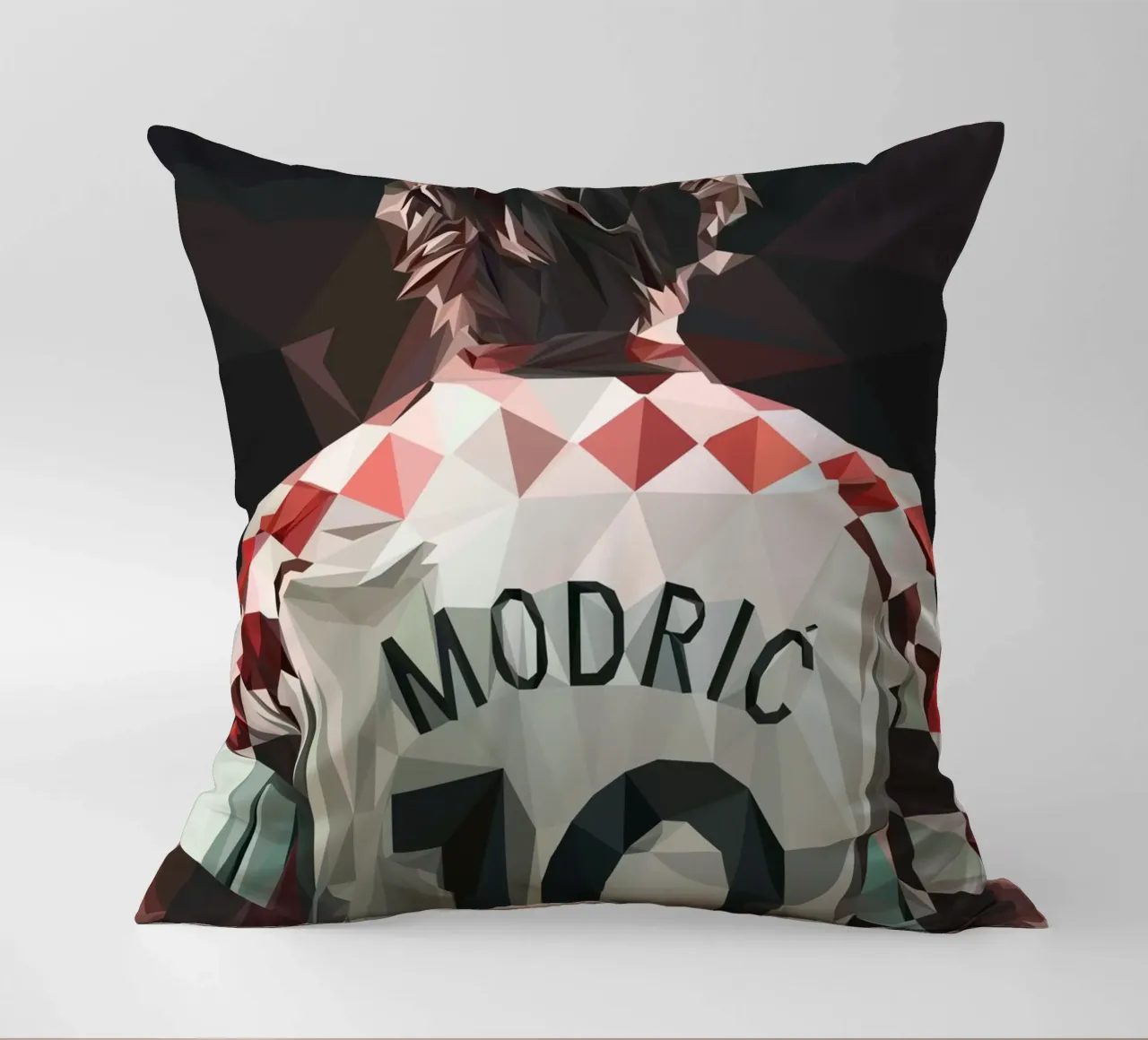 Modric Football player cuscino da Low poly art