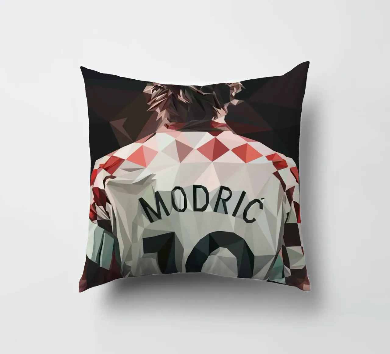 Modric Football player cuscino da Low poly art