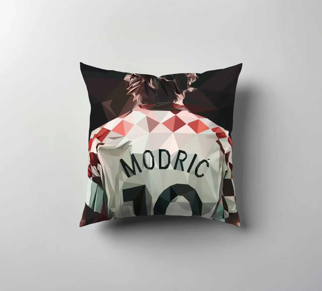 Modric Football player cuscino da Low poly art