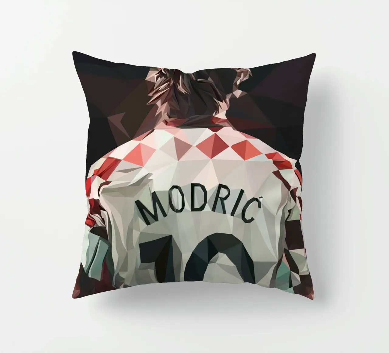 Modric Football player cuscino da Low poly art
