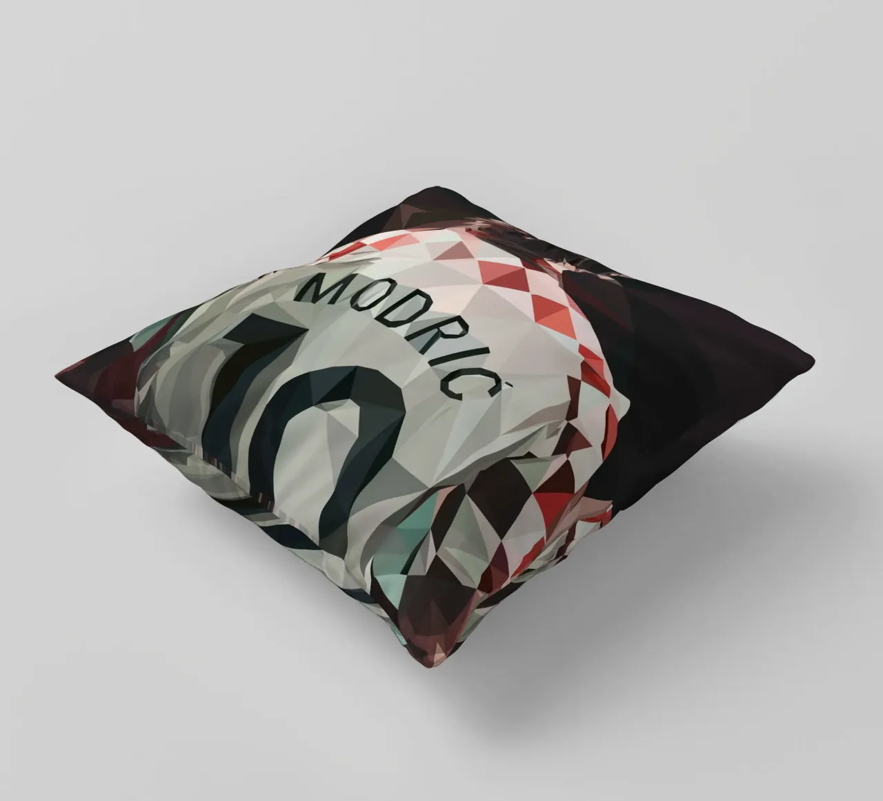Modric Football player cuscino da Low poly art