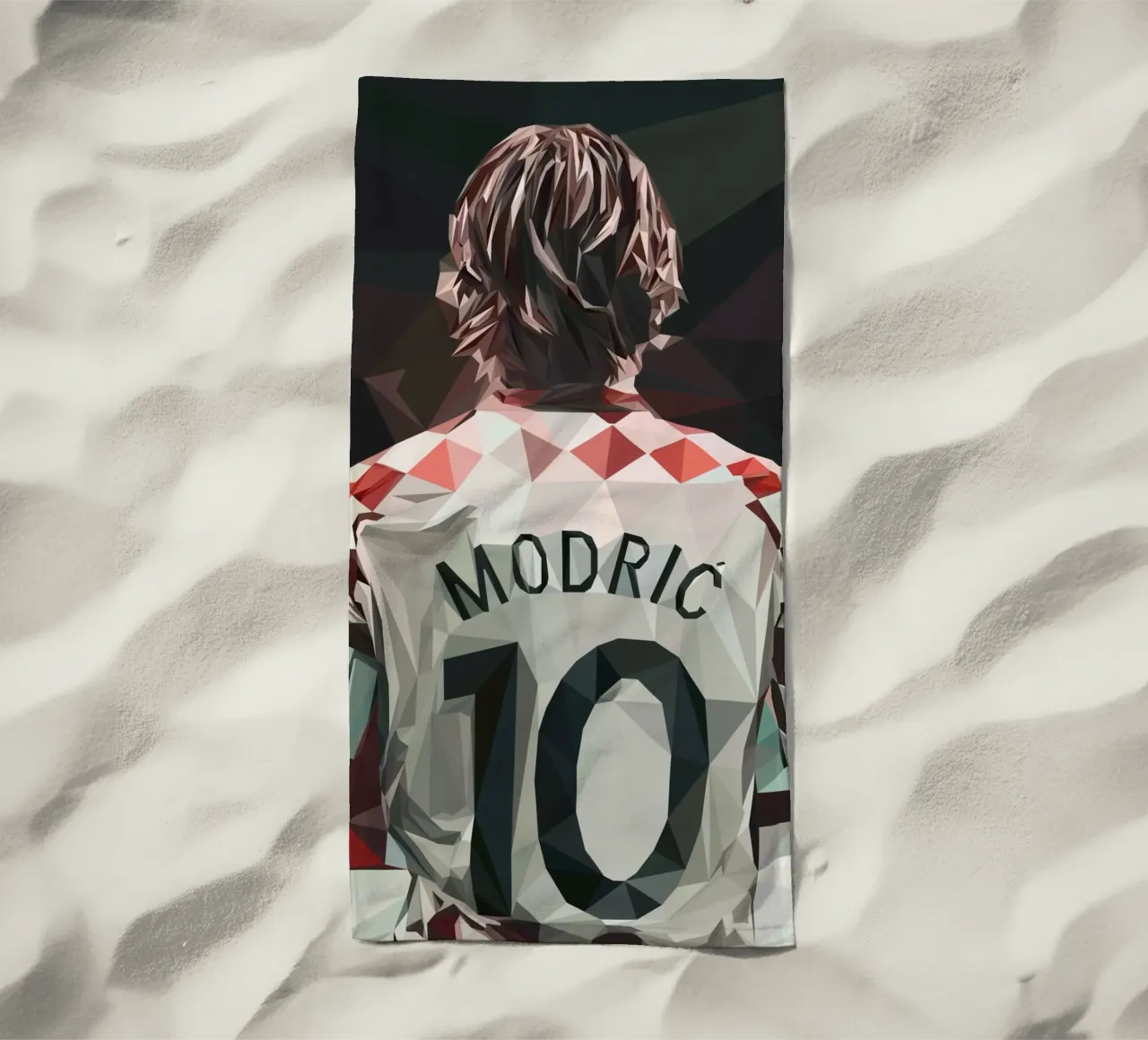 Modric Football player telo mare da Low poly art
