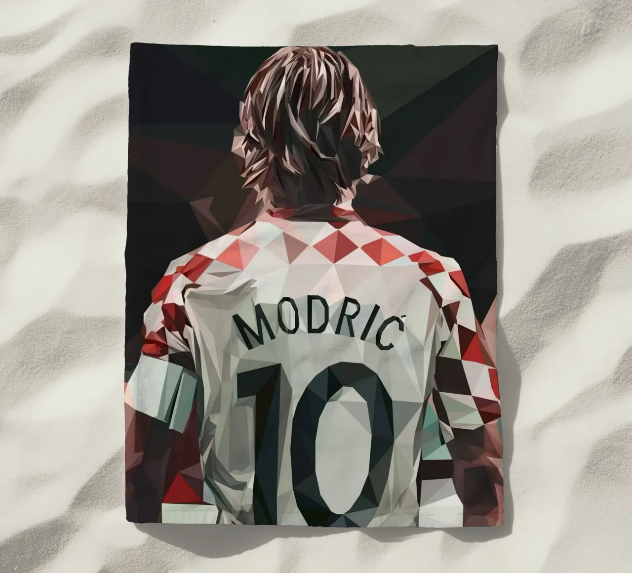 Modric Football player telo mare da Low poly art