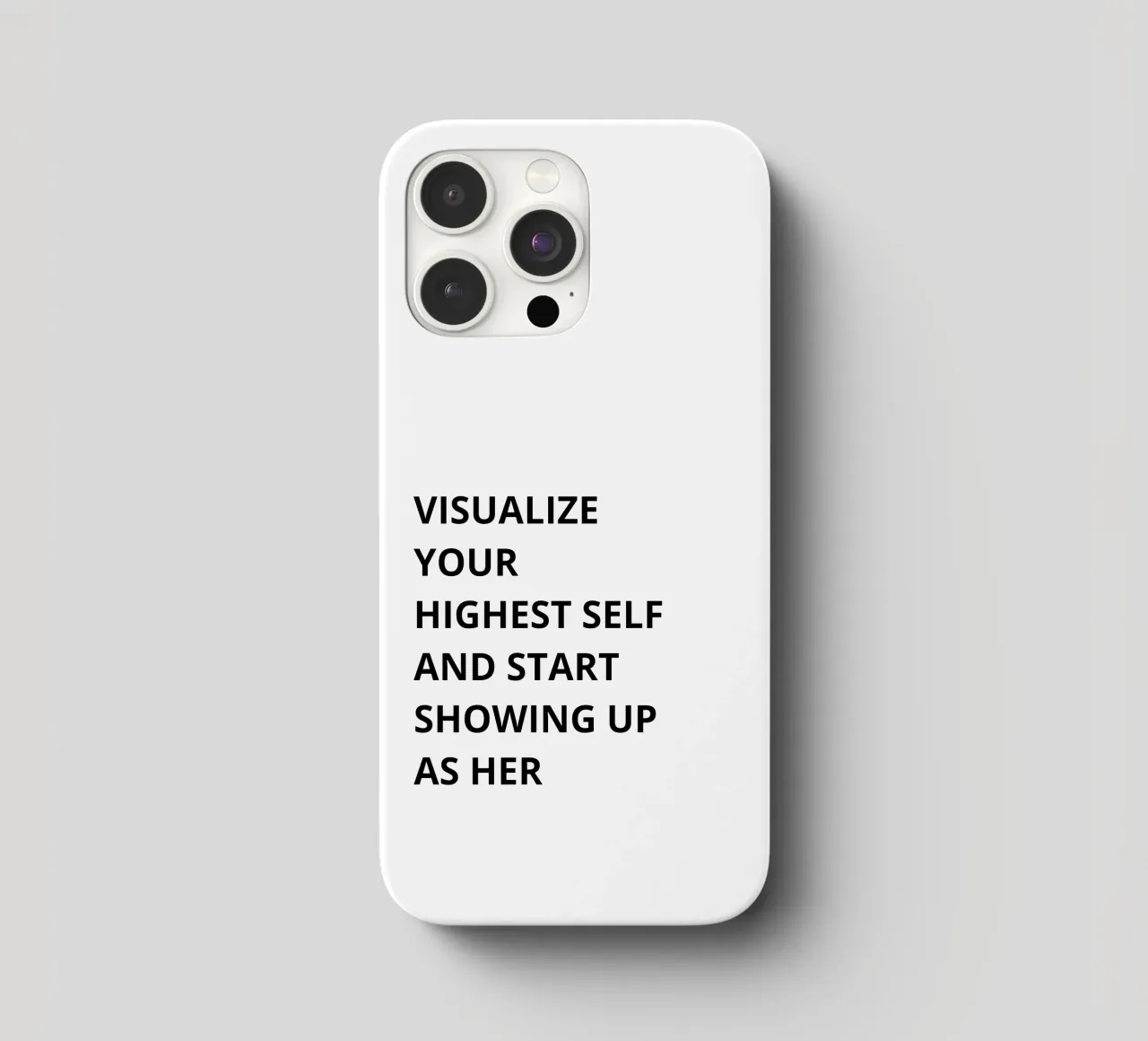 Visualize your highest self and start showing up as her cover iphone da Magnific