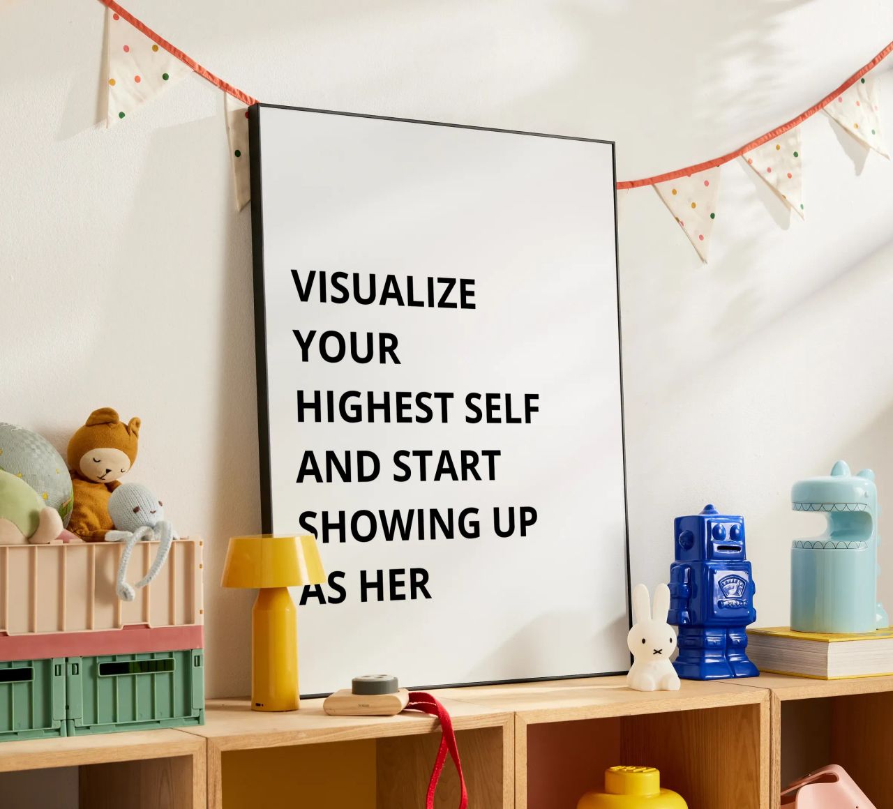 Visualize your highest self and start showing up as her alluminio dibond da Magnific